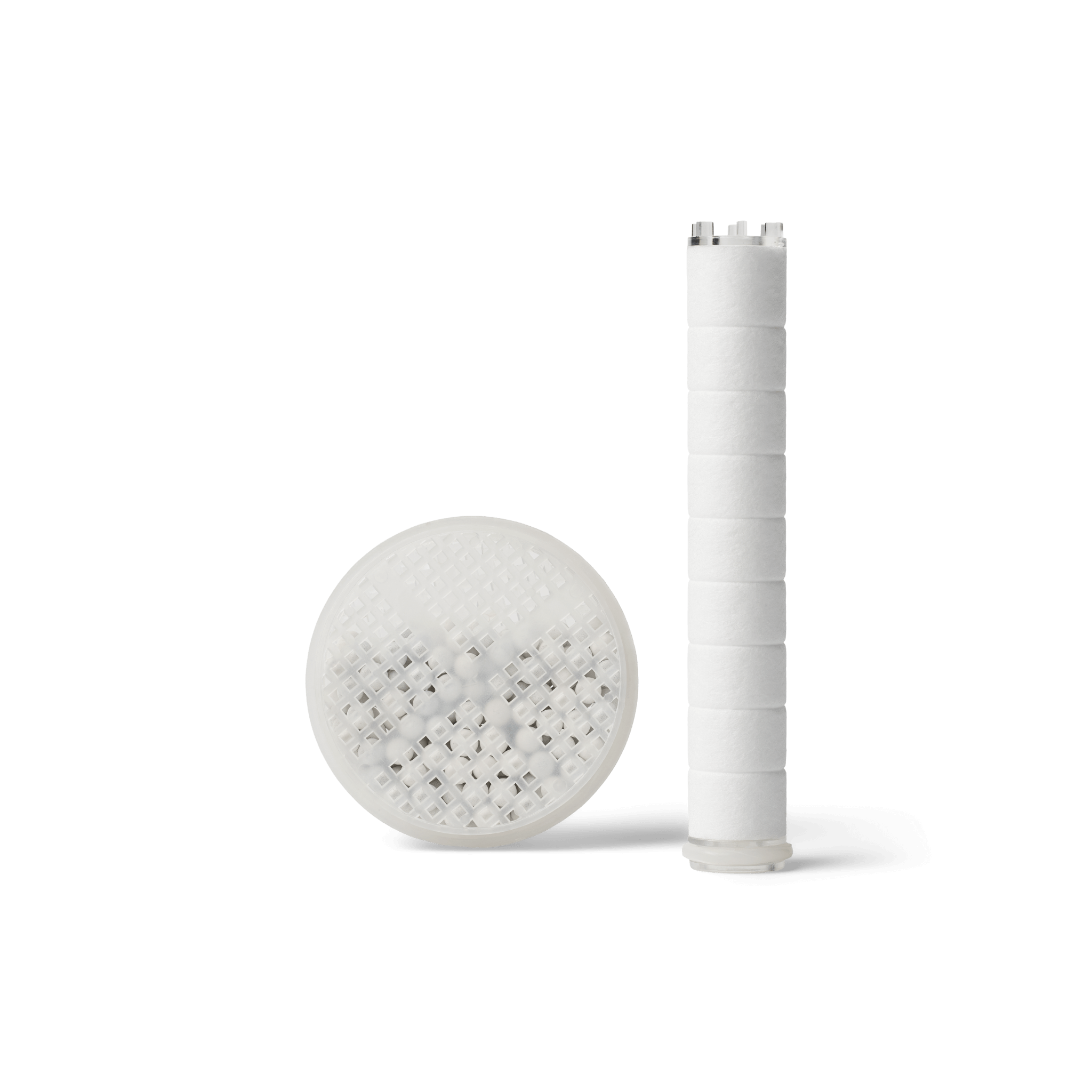 Brusefiltre og brusehoved med filter til renere vand, sæt med ioniserende og mineraliserende filterpatron.