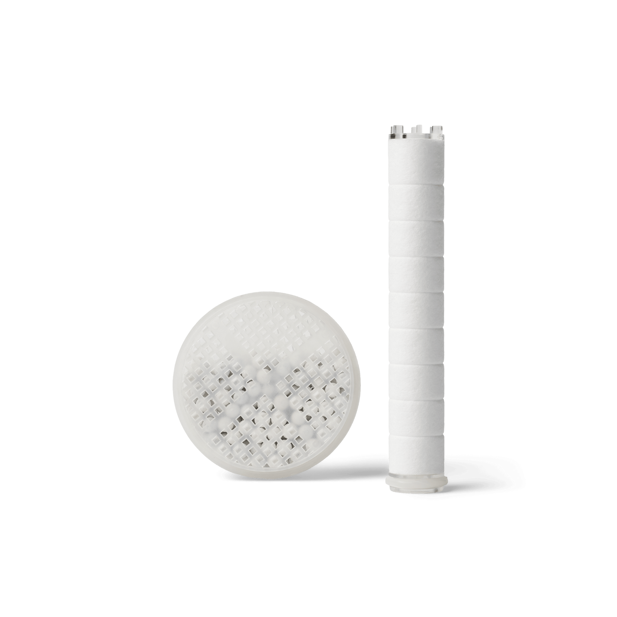 Brusefiltre og brusehoved med filter til renere vand, sæt med ioniserende og mineraliserende filterpatron.
